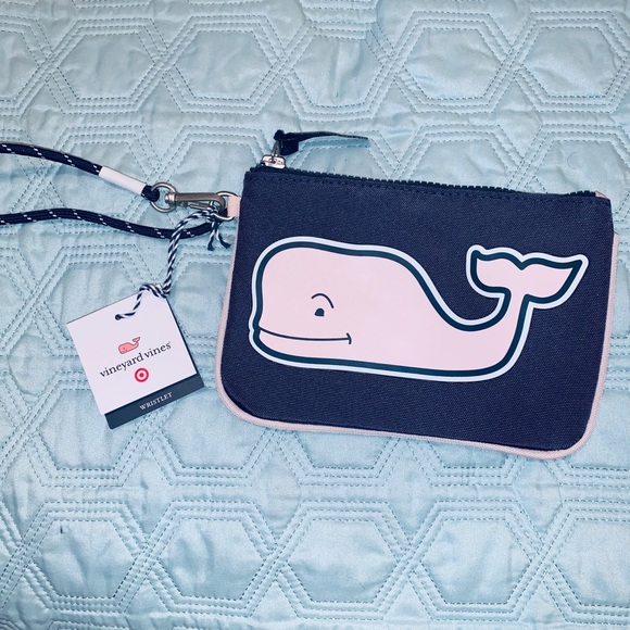 Vineyard Vines Pink Whale Pouch Wristlet (Target) - Picture 1 of 6